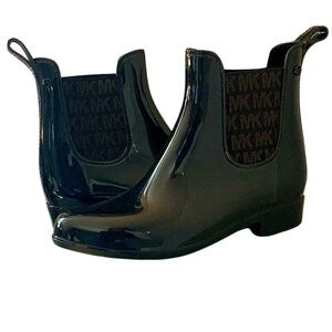 MICHAEL KORS Rain Boots Black Size 6